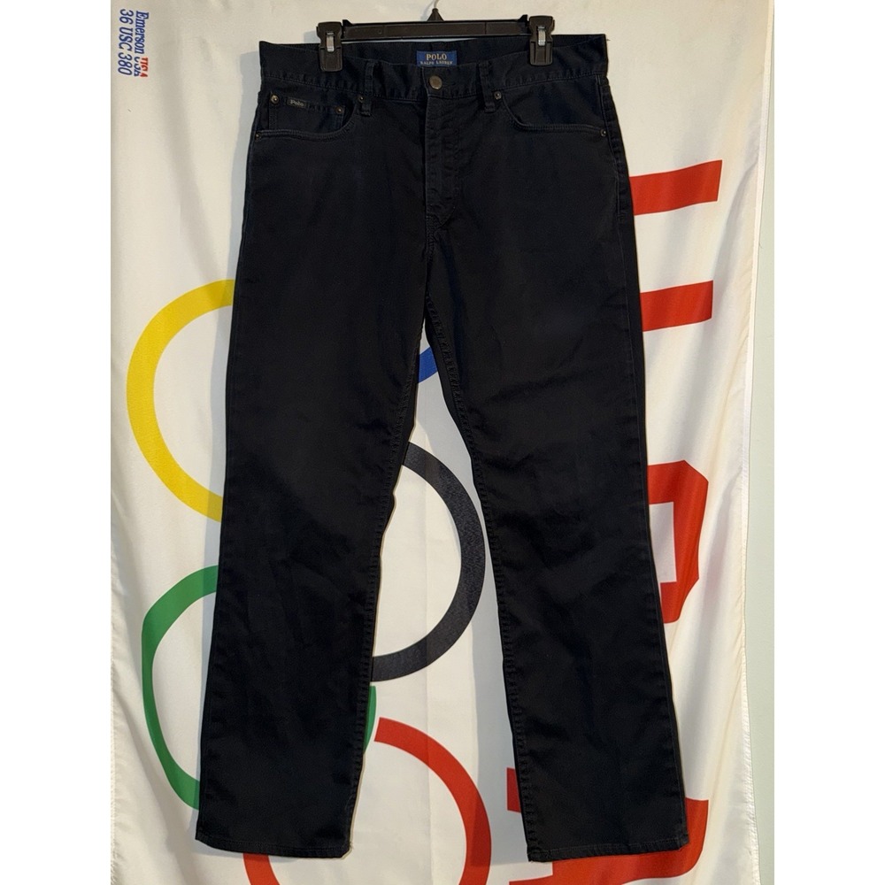 Polo Ralph Lauren Stretch Straight Fit Chino Pants 33x30 Black